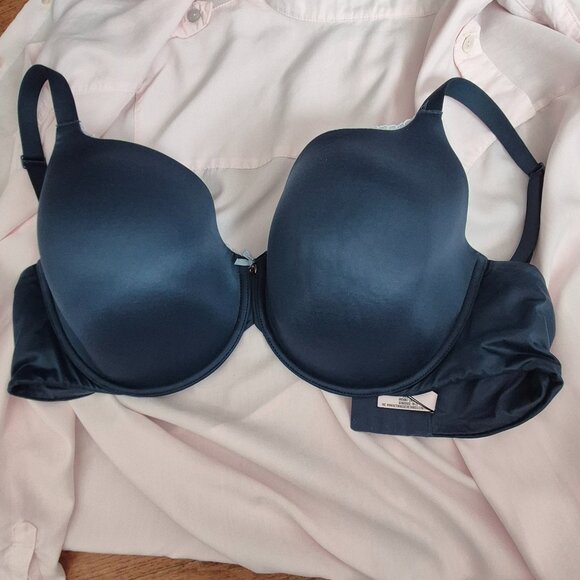 Victoria's Secret Body by Victoria Perfect Coverage Bra 40DDD Blue RN 54867 - Picture 1 of 7